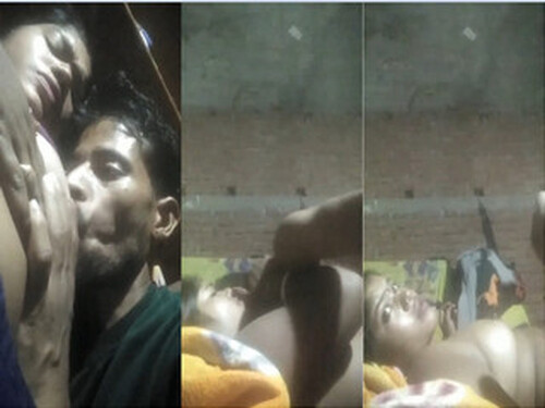 Indian Vlg Wife Boobs Sucking and Fucking