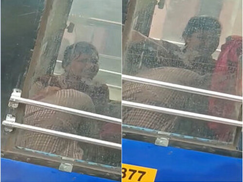 Cute Indian Girl Give Handjob and Boobs Sucking In Bus