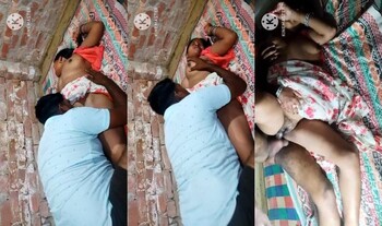 Indian Vlg Wife Boobs Pressing and Fucking