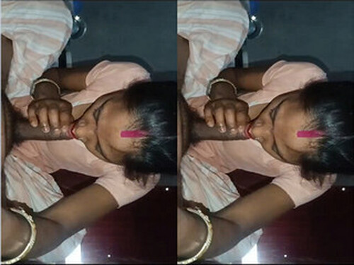 Horny Indian Wife Sucking Dick